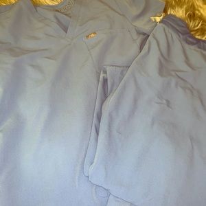 Baby blue FIGS scrub set
